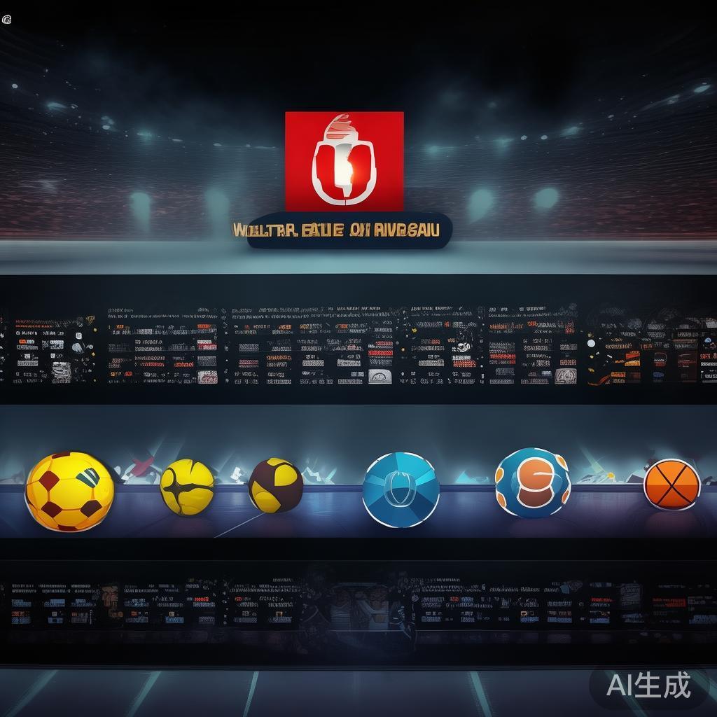 在首页顶部导航栏，用户可以找到多种体育项目，包括足